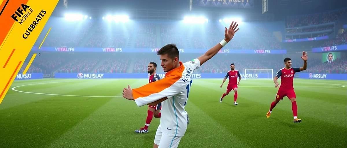FIFA Mobile Victory Moves - Indian Celebration FIFA Mobile Victory Moves celebration showing Indian player doing traditional dance