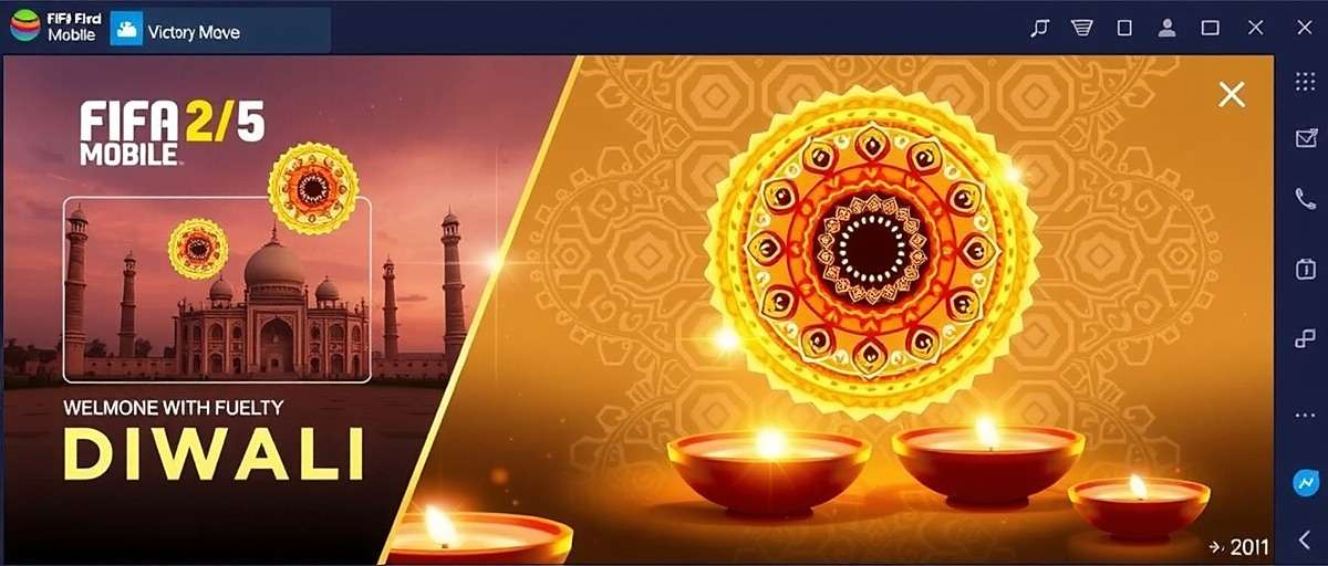 FIFA Mobile Victory Moves - Diwali Event FIFA Mobile Victory Moves Diwali event with special lighting and celebrations