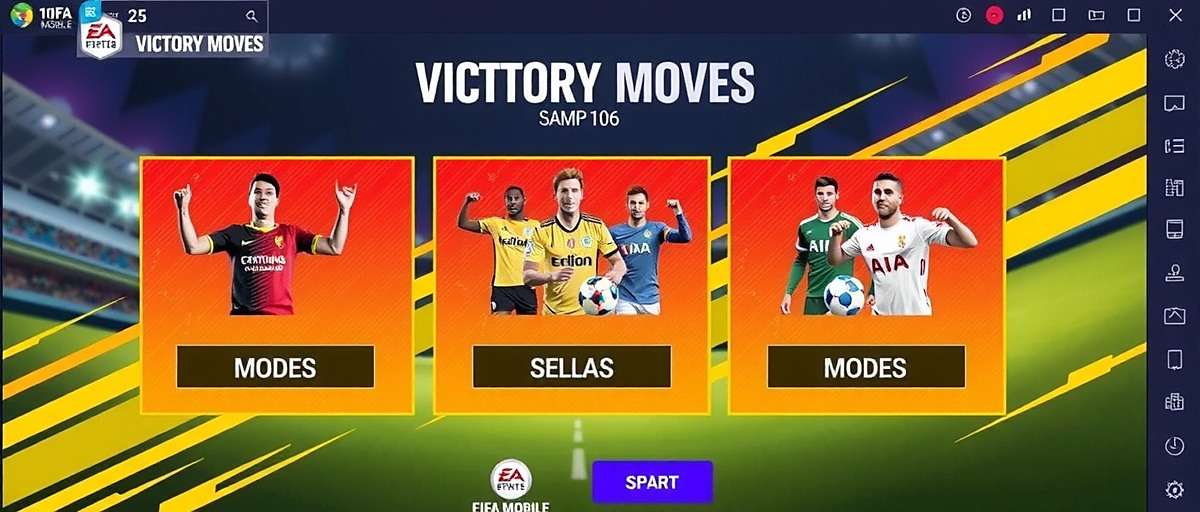 FIFA Mobile Victory Moves - Game Modes FIFA Mobile Victory Moves game modes selection screen showing different modes